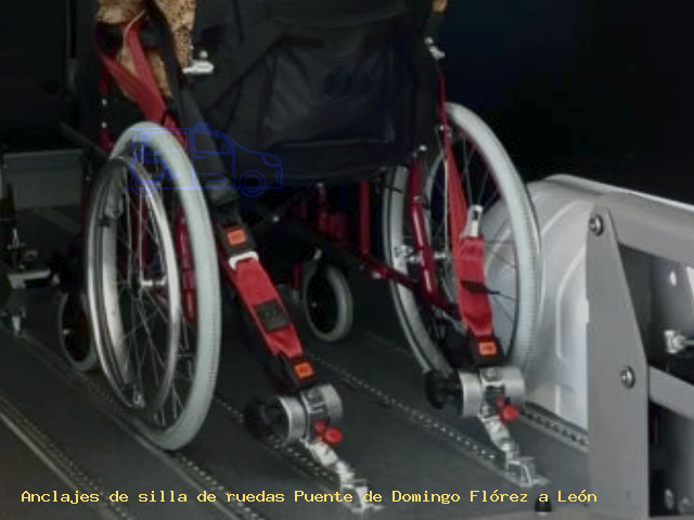 Anclajes de silla de ruedas Puente de Domingo Flórez a León